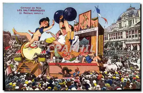 Cartes postales Cirque Carnaval de Nice Les saltimbanques