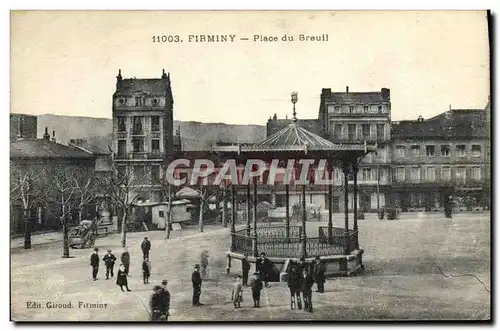Ansichtskarte AK Kiosque Firminy Place du Breuil