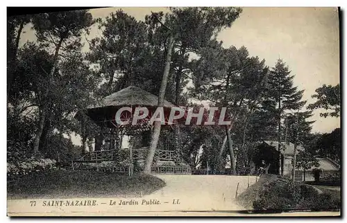 Ansichtskarte AK Kiosque Saint Nazaire le jardin public