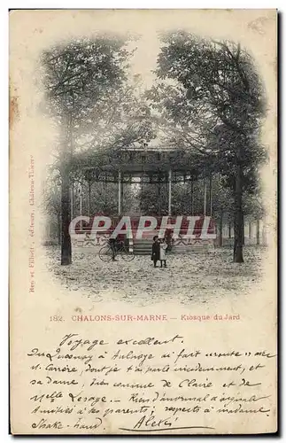 Cartes postales Kiosque du Jard Chalons sur Marne