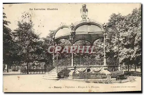 Cartes postales Kiosque de la musique Pepiniere Nancy