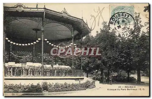 Cartes postales Kiosque du Parc Barbieux Roubaix