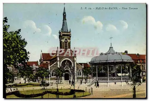 Cartes postales Kiosque Malo les Bains Place Turenne