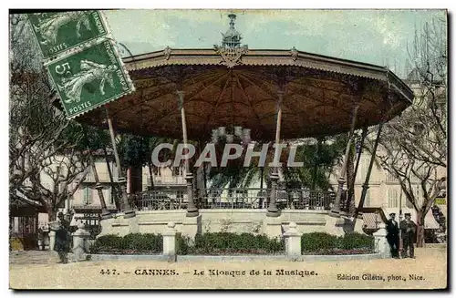 Cartes postales Kiosque de la musique Cannes