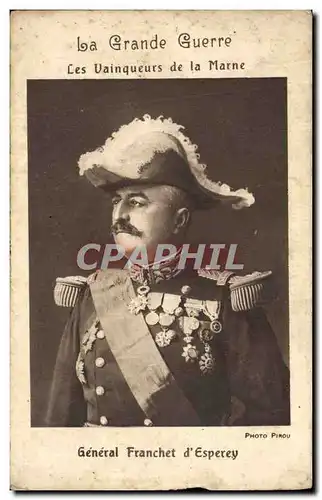 Cartes postales Militaria Les Vainqueurs de la Marne General Franchet d&#39Esperey