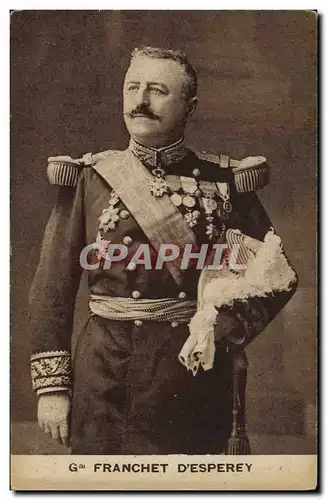 Cartes postales Militaria General Franchet d&#39Esperey