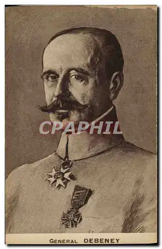 Cartes postales Militaria General Debeney Medaille