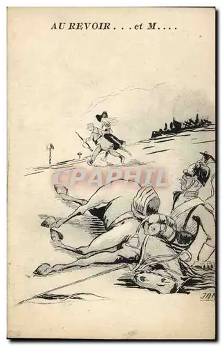 Cartes postales Militaria Au revoir et M Alsace