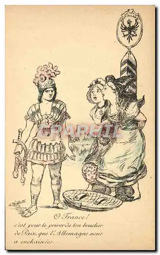 Cartes postales Militaria O France Alsace