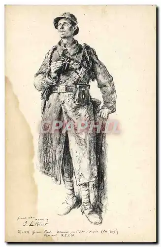 Cartes postales Militaria Poilu