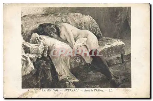 Ansichtskarte AK Erotique Salon 1908 Averardi Apres le Veglione