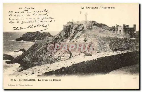 Cartes postales Folklore Botrel St Lunaire La croix du Decolle Bretagne