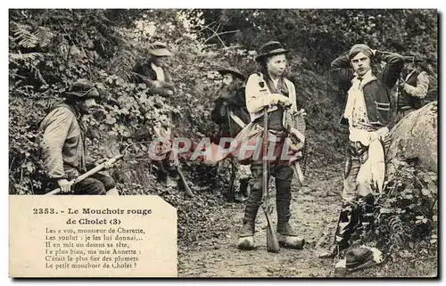 Cartes postales Folklore Le mouchoir rouge de Cholet