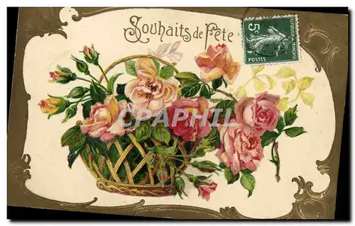 Cartes postales Fantaisie Fleurs