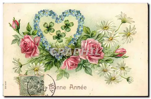 Cartes postales Fantaisie Fleurs