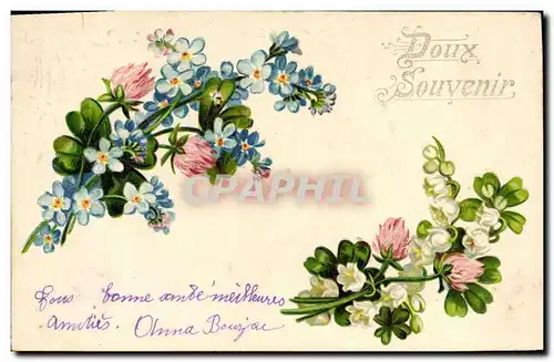 Cartes postales Fantaisie Fleurs