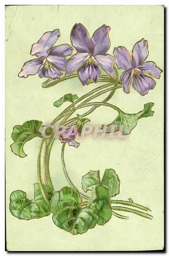 Cartes postales Fantaisie Fleurs