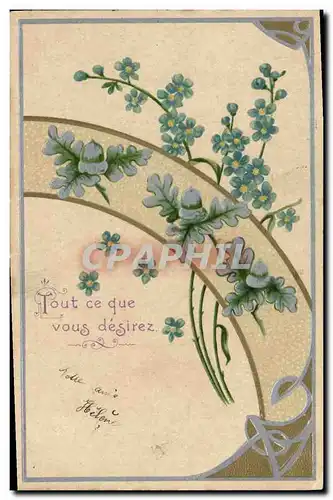 Cartes postales Fantaisie Fleurs