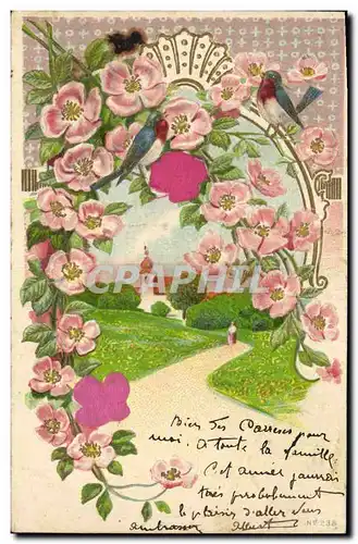 Cartes postales Fantaisie Fleurs