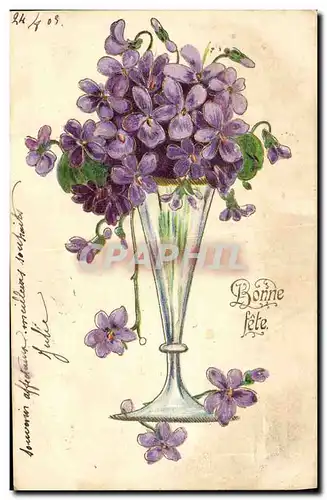 Cartes postales Fantaisie Fleurs