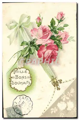 Cartes postales Fantaisie Fleurs