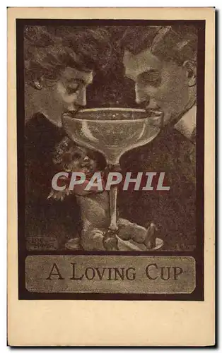 Ansichtskarte AK Fantaisie Illustrateur A loving cup Ange