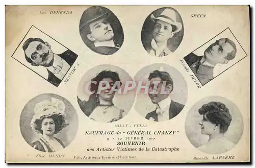 Cartes postales Leo Derenda Green Naufrage du General Chanzy