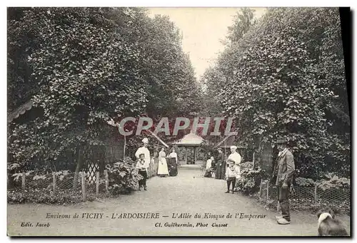 Cartes postales L&#39allee du Kiosque de l&#39Empereur Environs de Vichy L&#39Ardoisiere