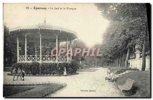 Cartes postales Epernay Le Jard et le Kiosque