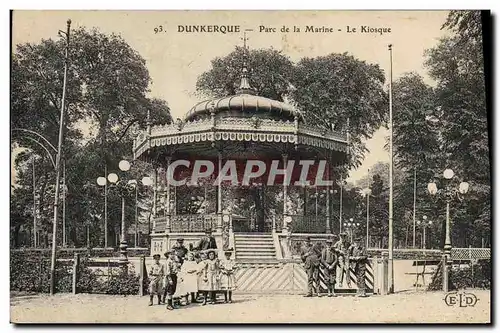 Cartes postales Kiosque Dunkerque Parc de la Marine