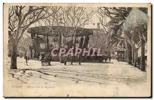 Cartes postales Kiosque de la musique Cannes