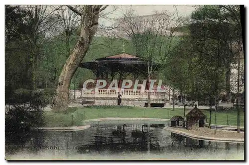 Cartes postales Kiosque Grenoble Cygnes