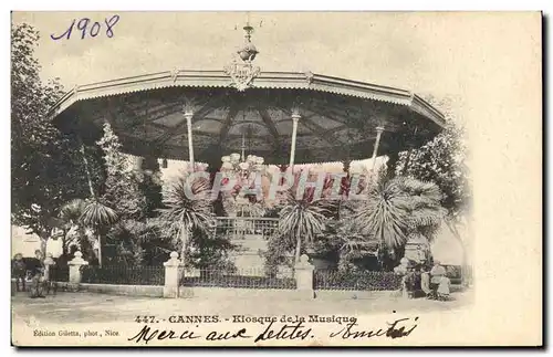 Ansichtskarte AK Kiosque de la musique Cannes