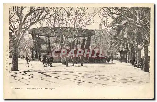 Cartes postales Kiosque de la musique Cannes