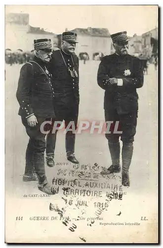 Cartes postales Militaria Nos generaux