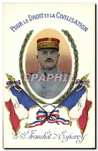 Cartes postales Militaria General Franchet d&#39Esperey