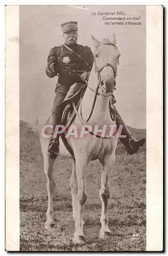 Ansichtskarte AK Militaria General Pau Commandant en chef de l&#39armee d&#39Alsace