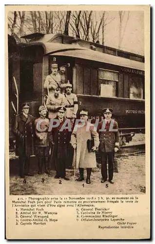 Cartes postales Militaria Compiegne Armistice