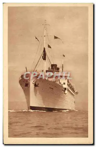 Cartes postales Bateau Paquebot Koutoubia Compagnie de Navigation Paquet Marseille