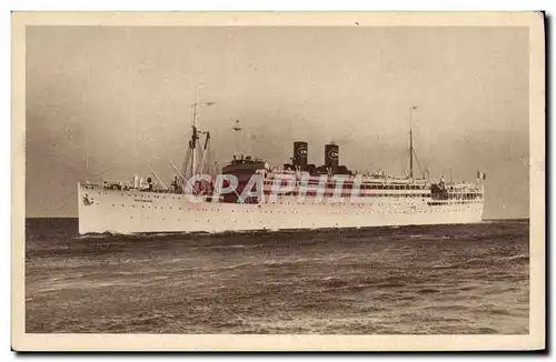 Cartes postales Bateau Paquebot Koutoubia Compagnie de Navigation Paquet Marseille