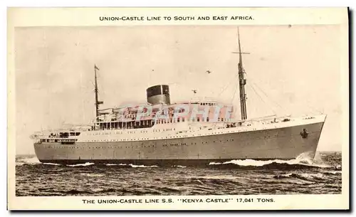Ansichtskarte AK Bateau Paquebot The Union Castle Line SS Kenya Castle South and East Africa