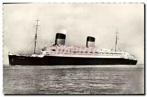 Cartes postales moderne Bateau Paquebot French Line Liberte Ligne Le Havre Southampton New York