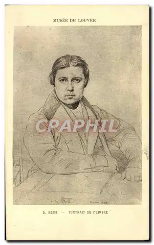 Cartes postales Paris Musee du Louvre Ingres portrait du peintre