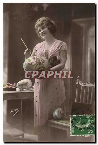 Cartes postales Femme Peinture