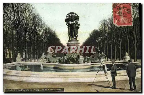 Cartes postales Peintre Paris La fontaine de Carpeaux au Luxembourg