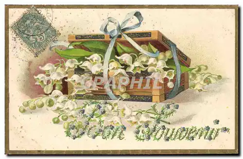 Cartes postales Fantaisie Fleurs Muguet