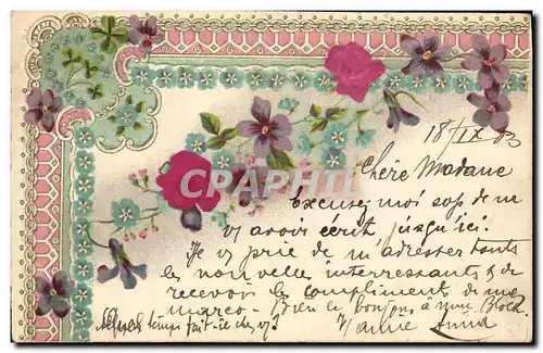 Cartes postales Fantaisie Fleurs