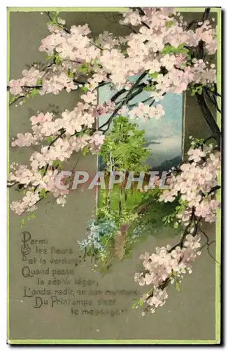 Cartes postales Fantaisie Fleurs