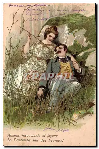 Cartes postales Fantaisie Fleurs Femme