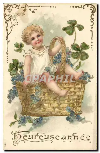 Cartes postales Fantaisie Fleurs Enfant